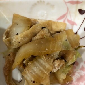 簡単美味しい☆油揚げと白菜とちくわのうま煮♪